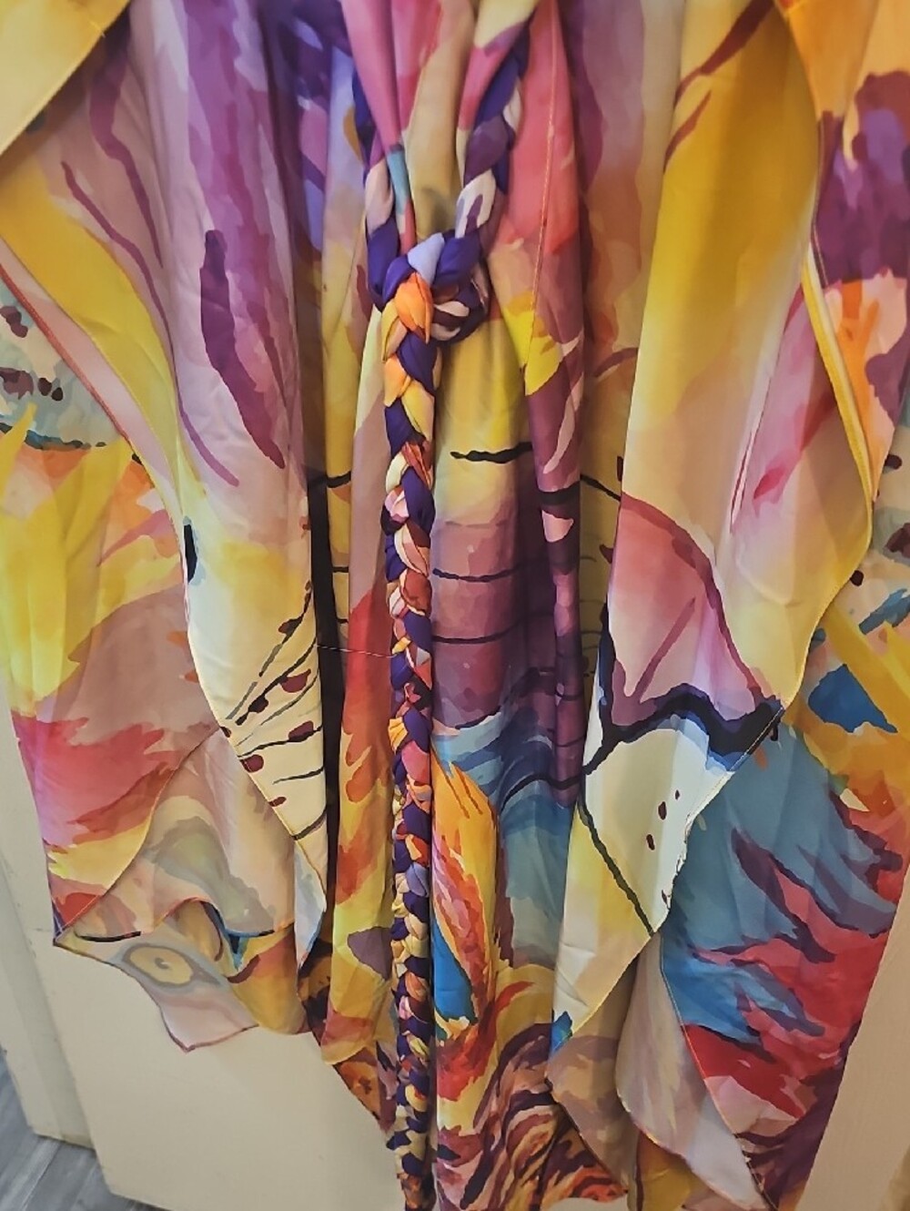 Sassy Jones Multicolor Watercolor Kimono - Picture 3 of 4